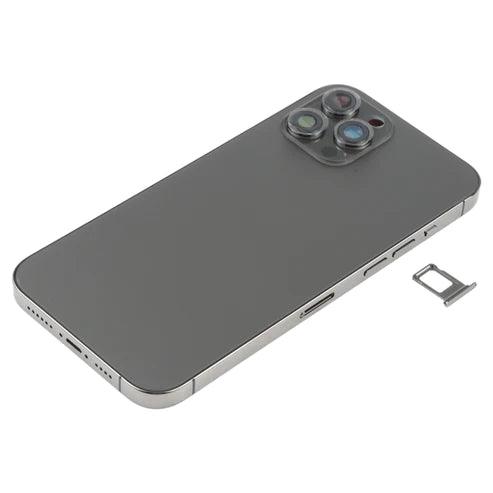Back Housing With Small Parts for iPhone 12 Pro Max - Graphite - Best Cell Phone Parts Distributor in Canada, Parts Source Back Housing With Small Parts for iPhone 12 Pro Max - Graphite - Best Cell Phone Parts Distributor in Canada, Parts Source